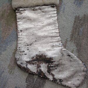Ugg Sequin Gold Christmas Stocking